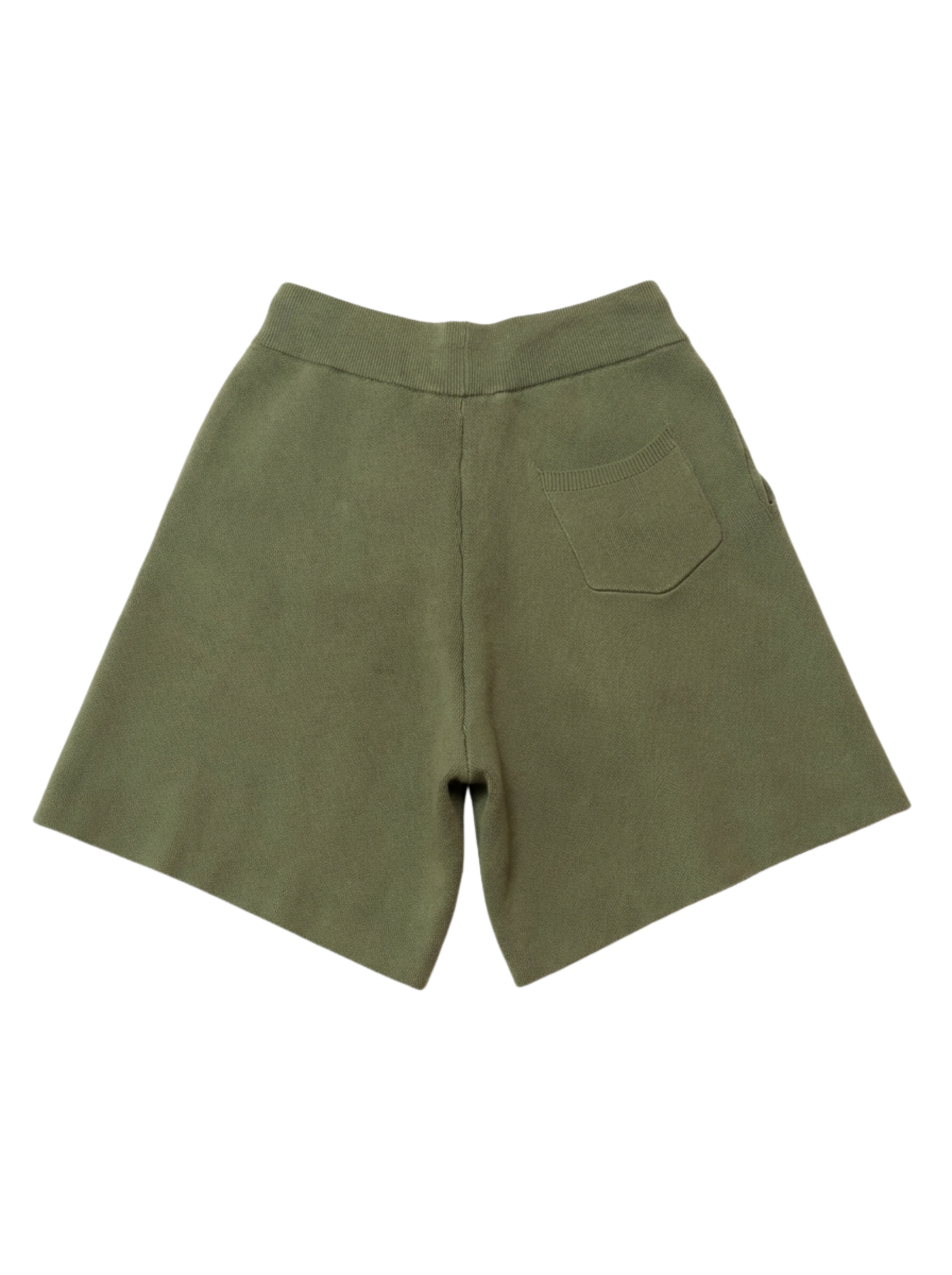 KNITWEAR SHORTS - OLIVE
