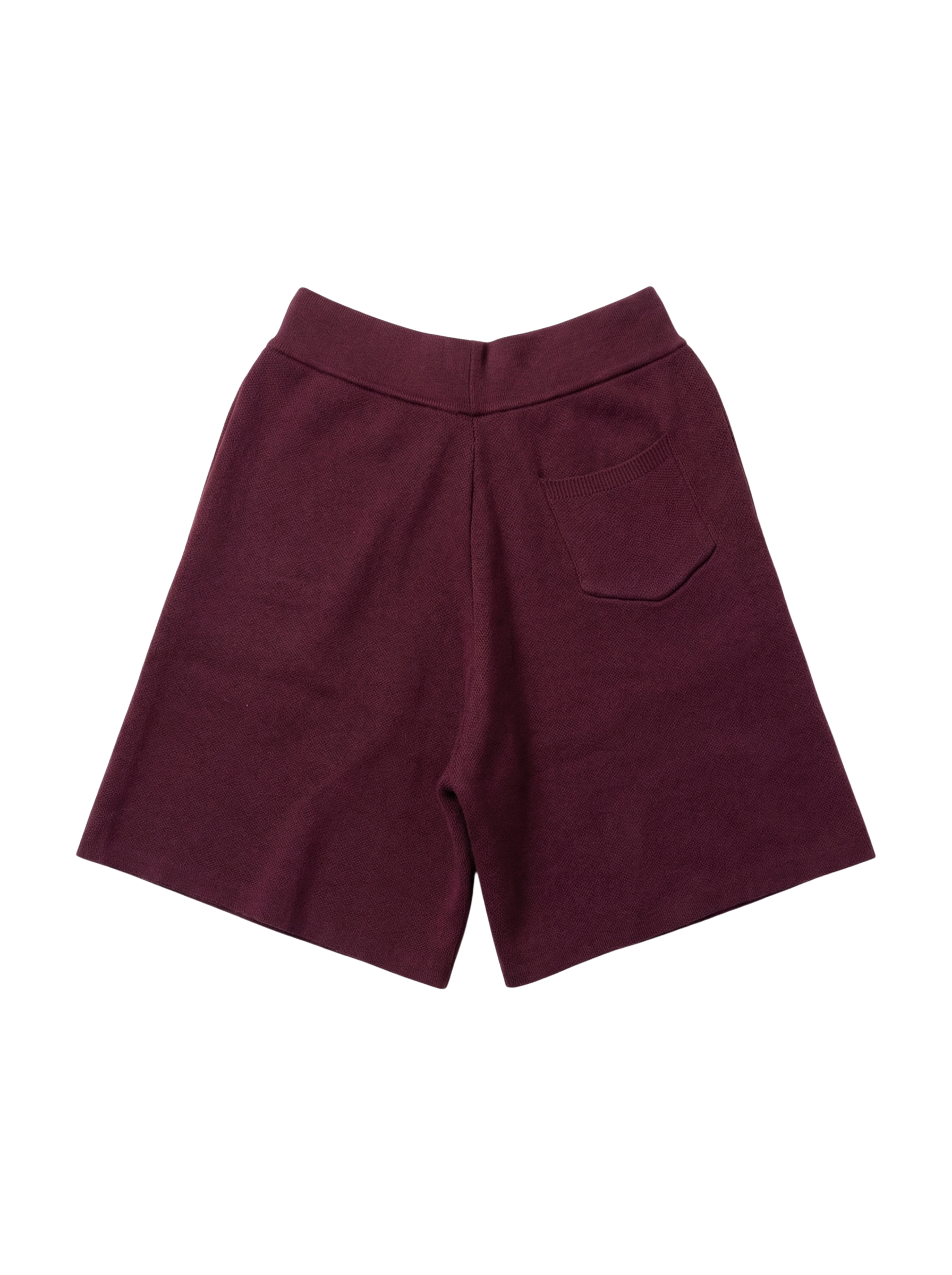 KNITWEAR SHORTS - MAROON