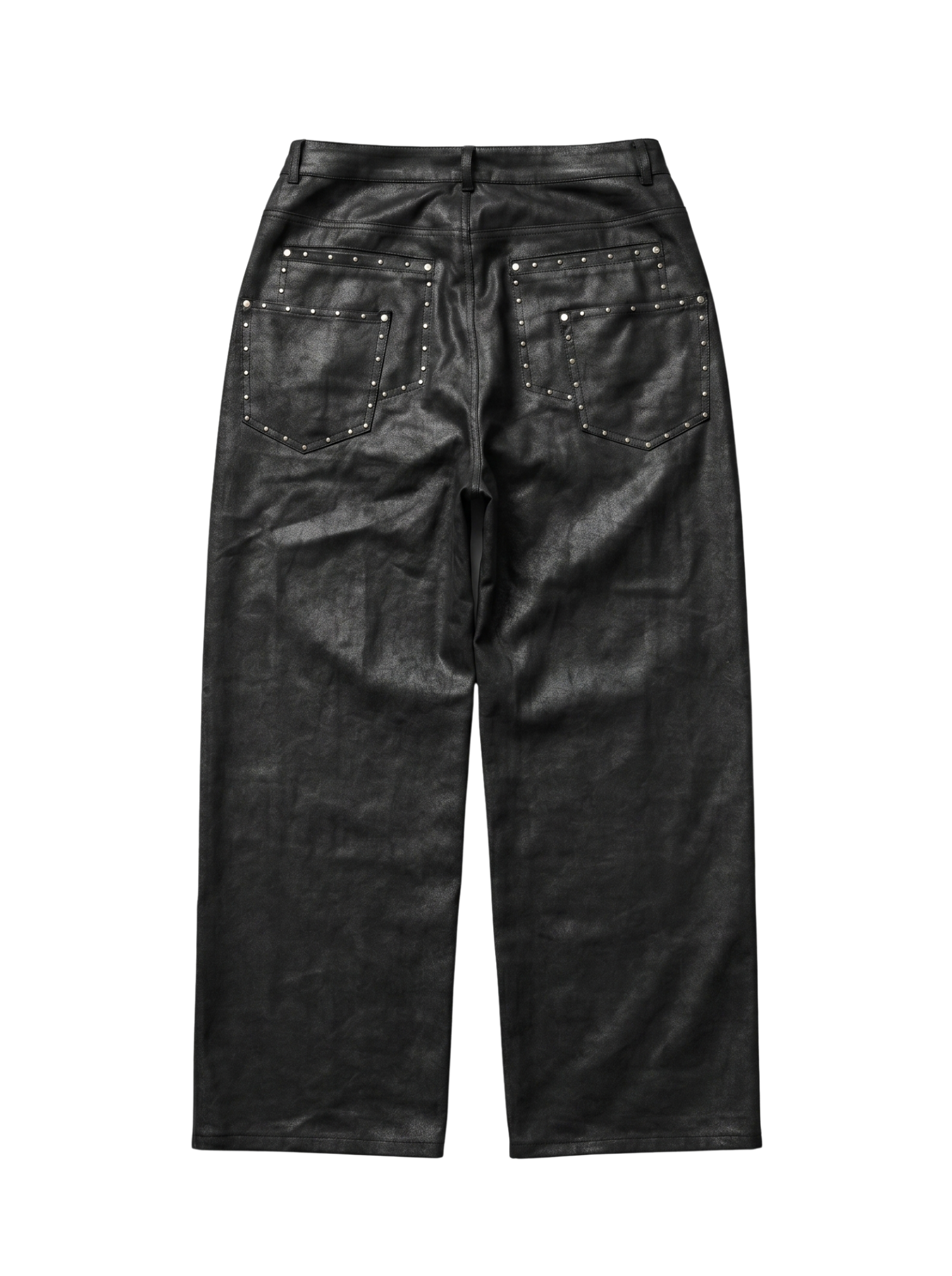 BLACK WAXED DENIM SET